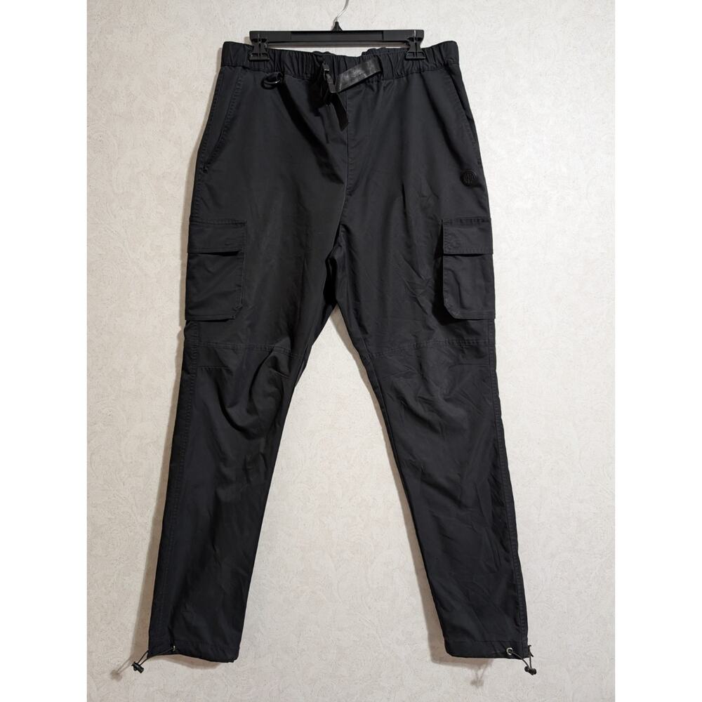 Ninth Hall Trance Cargo Jogger Pants Men L Black Pull On Track First Night
